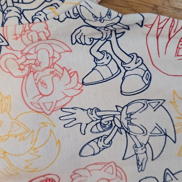 SONIC THE HEDGEHOG TODDLER BOYS 4 PIECE PAJAMAS SET SIZE 2T - Picture 10 of 12